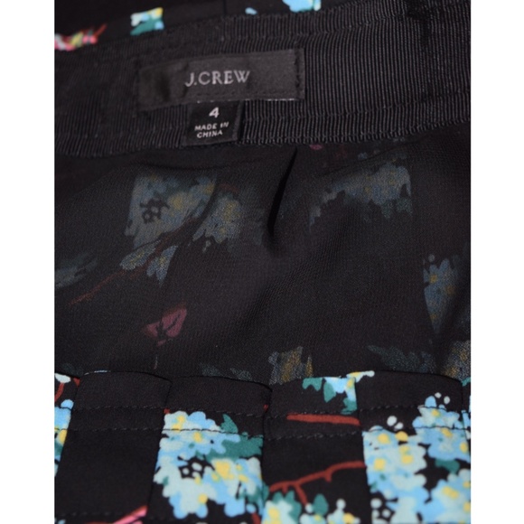 J. Crew Pleated Midi Skirt in Botanical Bees - Picture 6 of 8